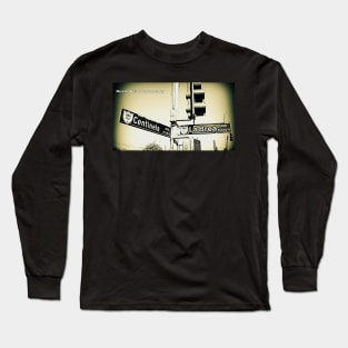 Centinela Avenue & La Brea Avenue2, Inglewood, California by Mistah Wilson Long Sleeve T-Shirt